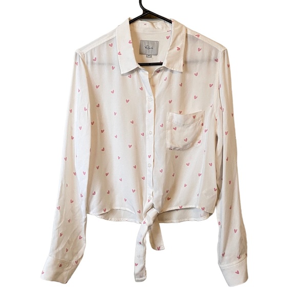 Rails Scribble Heart Button Down Shirt Tie Valentines Day - Picture 2 of 9